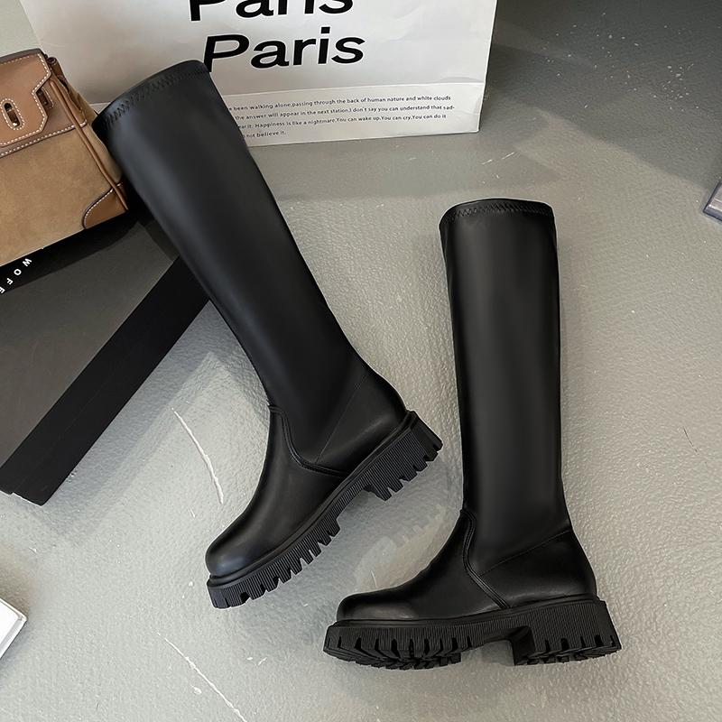 Fashion Winter Platform Women Long Boots 2025 Fashion Elegant Classical Shoes Designer Comfortable New Brand Shoes Snow Knee Boots Mujer