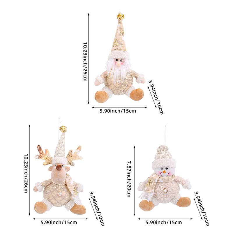 Christmas Tree Hanging Ornaments, Christmas Tree Doll Decoration, Cute Santa Claus Hanging Pendant For Walls Windows Doors