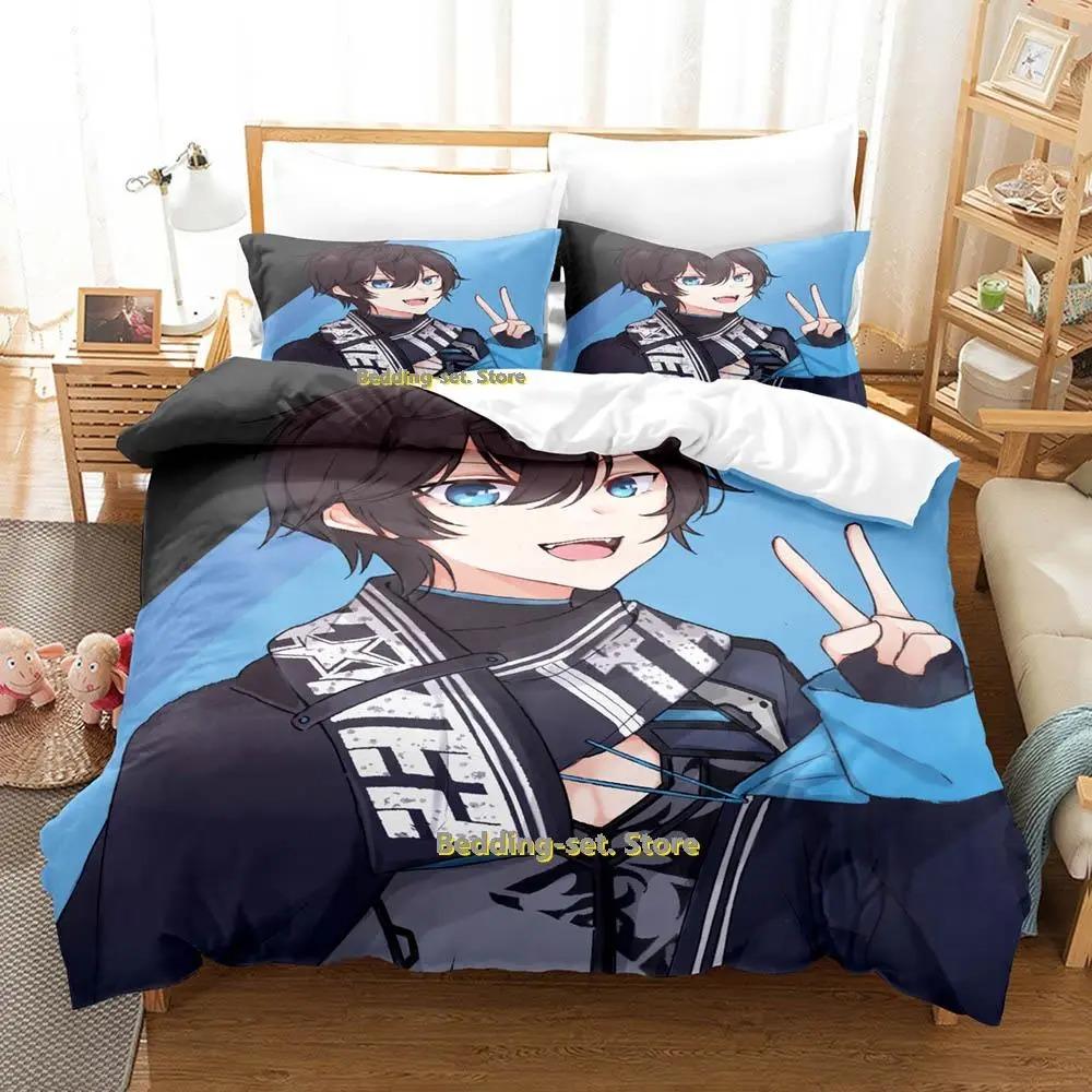 Comfortable Anime Print Bedding Set With Duvet Cover And Pillowcases Single Twin Full Queen King Sizes For Adults And Kids