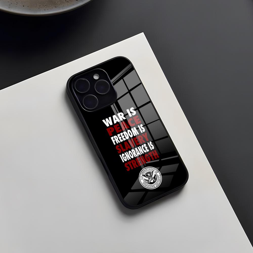 1984 George Orwell Phone Case For IPhone 17 Pro Max 16 15 14 Pro Max 13 11 X Xs Xr 8 7Plus Glass Cover