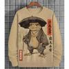 Autumn Ukiyo-E Animal Graphic 3D Printed Sweatshirts Fashionable Casual Sports Long Sleeved Men's Sweatshirts