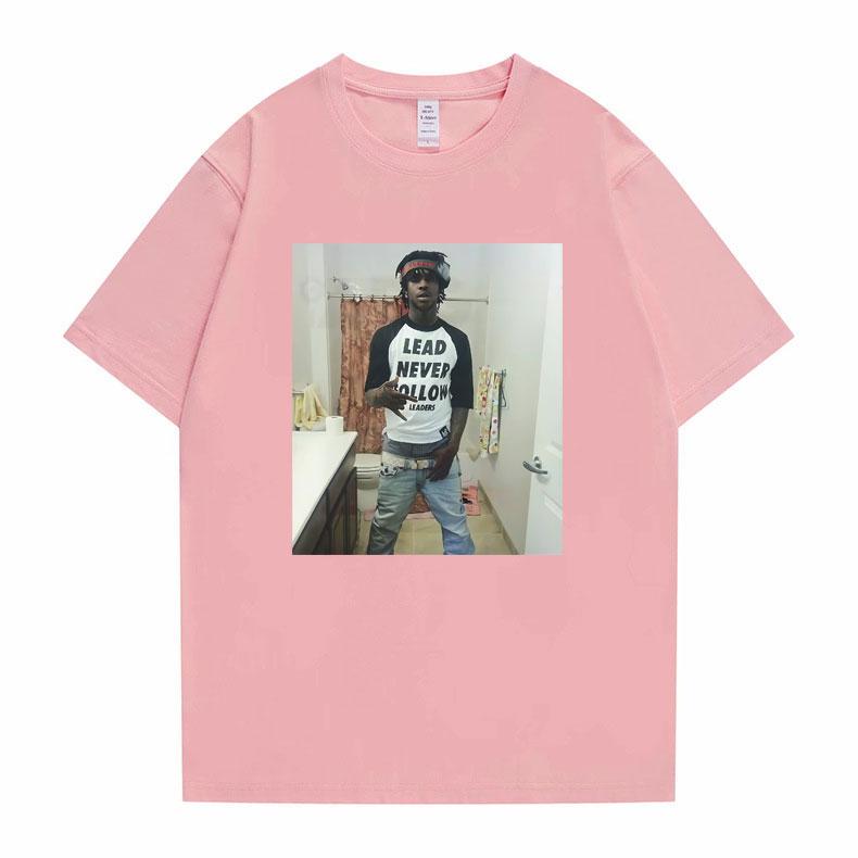 2026 SpringSummer Rap Artist Chief Keef Lead Never Follow Leaders Funny Emoji Printed Mens Cotton TShirt