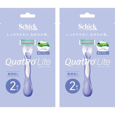 Schick Quattro Light för Känslig Hud x 2-pack Rakhyvel Dam (2 st)