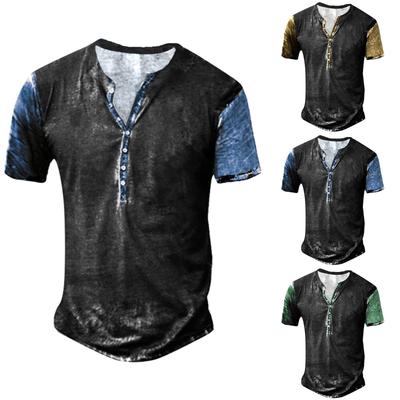 Men's Short Sleeve Graphic And Embroidered Fashion T-Shirt Spring And Summer Short Sleeve Printed