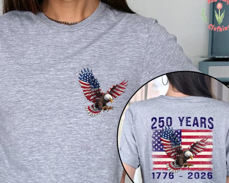 250 Years of Freedom T-Shirt 250th Anniversary America Tee S