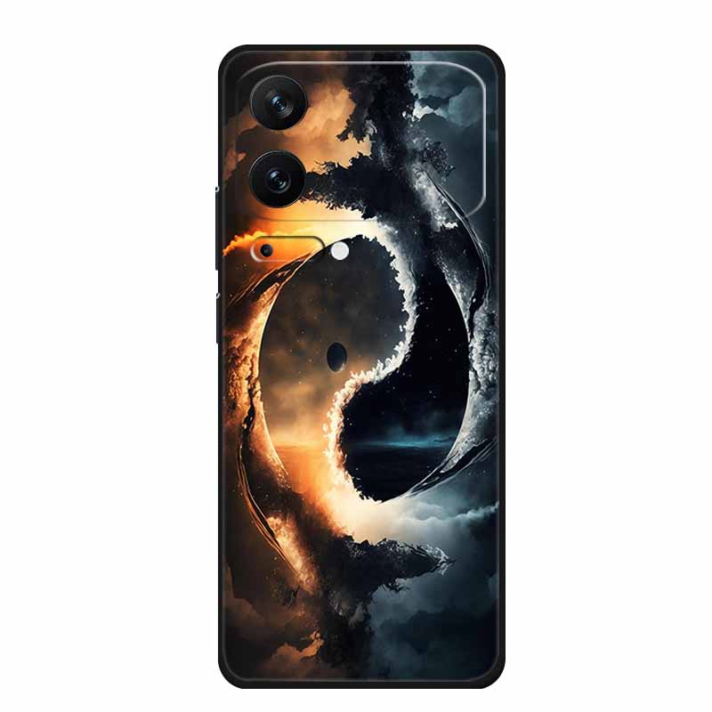 For Xiaomi 17 Pro 2025 Phone Case Fashion Flowers Black Silicone TPU Soft Coque For Xiaomi Mi 17 Pro Max Back Cover Case Shell