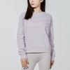 Nike Nsw Gc Crew Fleece Sweatshirt With Mesh Logo Print Women Tops Light-Purple DO6955-561