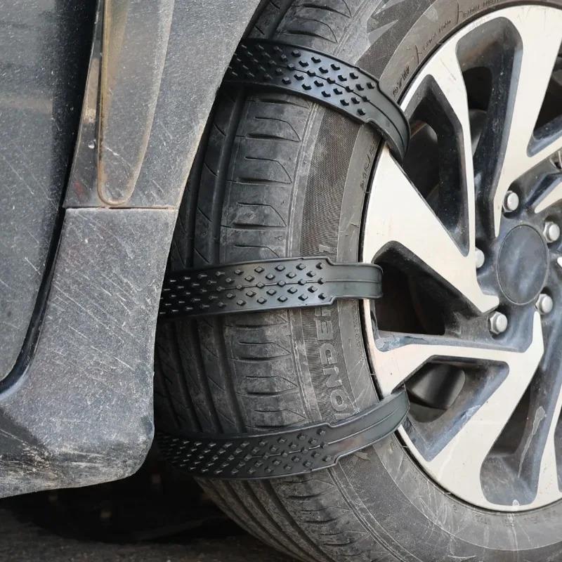 20/10pcs Snow Chain Widen Thicken Car Tire Crawler Type Plastic Anti-skid Chain Winter Wheel Tyre Anti-Slip Ties Emergency Tools