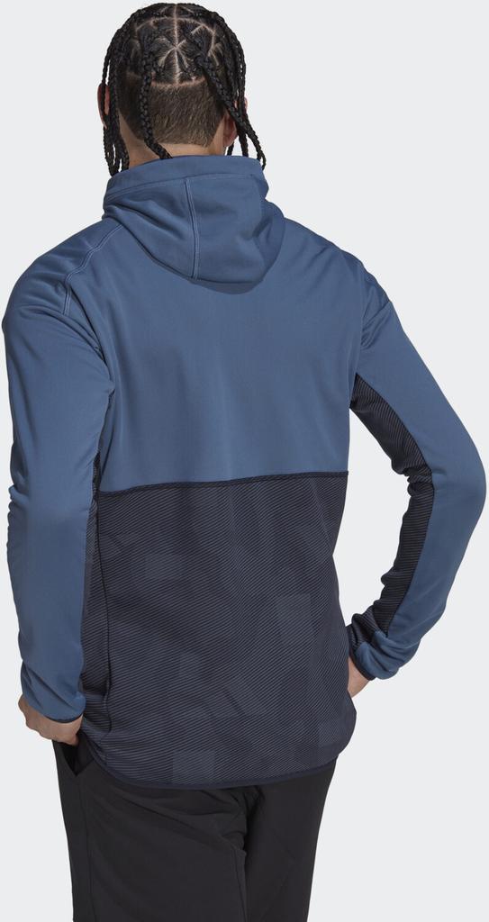 Jacke Adidas Terrex Jacke Zupahike Kapuzen-Fleece wonder steel