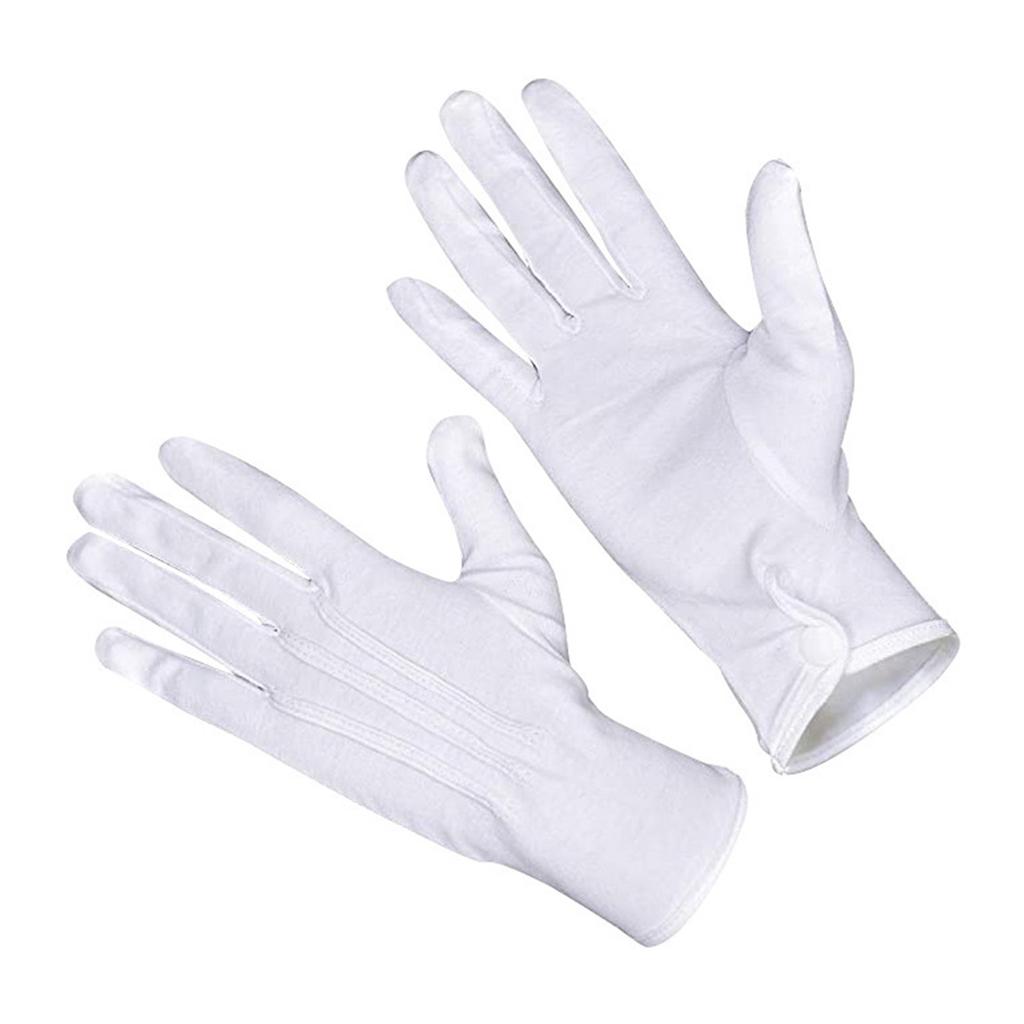 Adult White Gloves for Ceremony School Boys and Girls White Elastic Gloves for Dress Etiquette Gloves Stage Performances