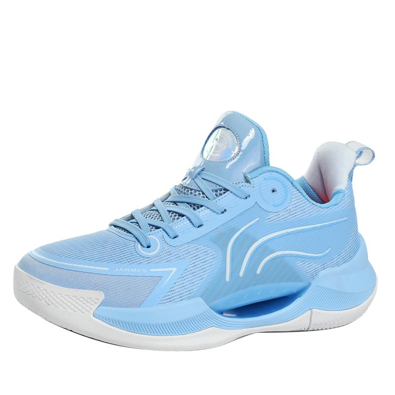 

New Style Couples Basketball Shoes Breathable Basketball Sneakers Shock-Absorbant Training Sneakers Fashion Outdoor Sport Shoes 45 небо синє кольору