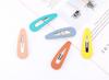 PL Water Drop Type Matte Texture Bb Clip Candy Color Cross Word Korean Girl Heart Hair Clip