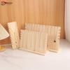 Solid Wood L-Shaped Necklace and Pendant Display Stand with Detachable Jewelry Board