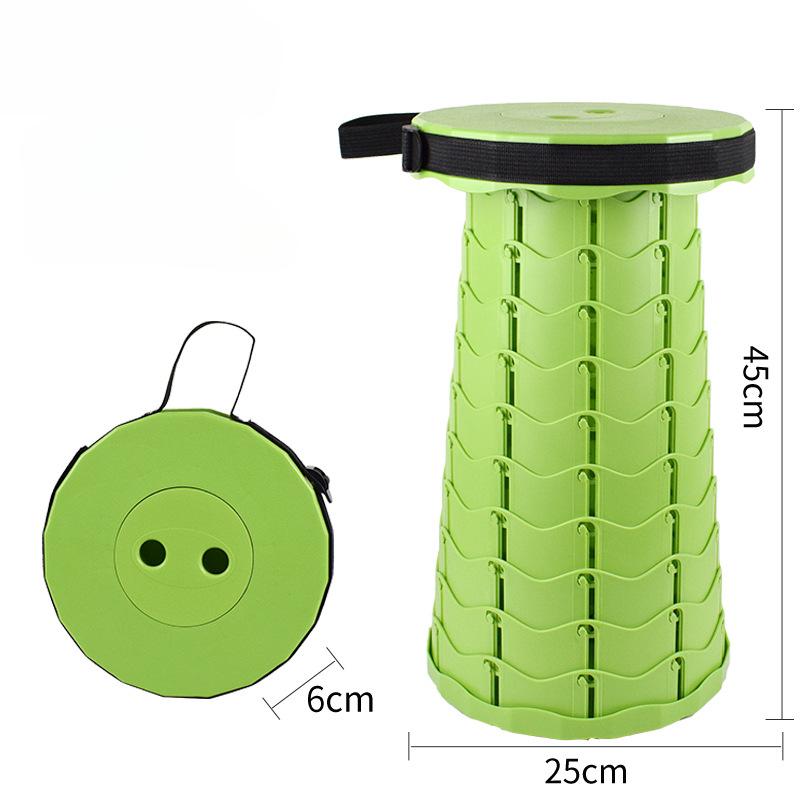 Outdoor travel telescopic stool, portable chair, adjustable telescopic stool, shoe - changing stool, telescopic folding stool fo