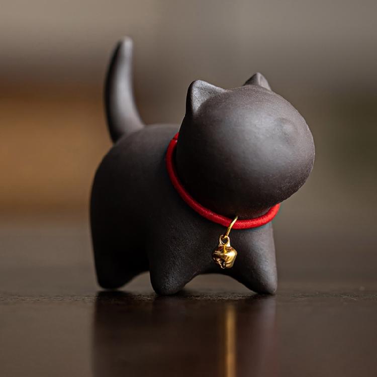 Handmade Cats Teas Pet Zisha Kung Fu Teas Set Accessories Teas Ornament Zisha Texture Suitable for Teas Enthusiasts Present
