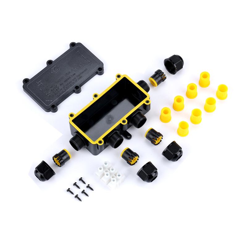 Outdoor Waterproof IP68 Junction Box - Sealed Cable Connector Enclosure