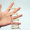 1Pcs Dollhouse Mini Wooden Hemp Rope Hanging Ladder Pet Gardening Miniature Scene Model Toys Doll House Accessories