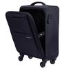Carry Case Fly III Suitcase Soft Carry Case Ultra Lightweight Zipper TSA Lock Dial Type 27 L Black X Black [Hideo Wakamatsu] Carry-on 85-76700