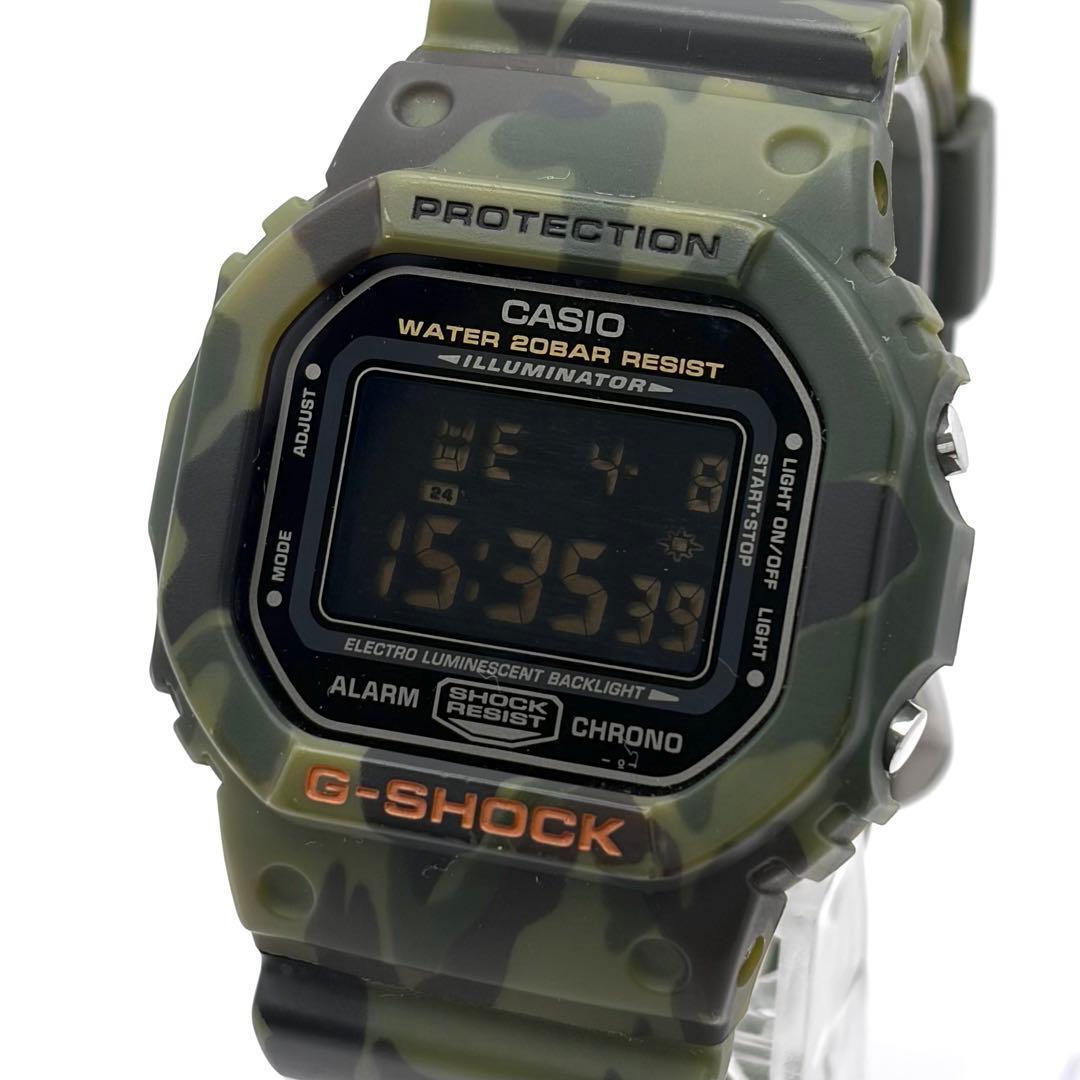 Rare model Good condition G-SHOCK G-PYTHON Casio CASIO camouflage camouflage quartz operation DW-5600CF-3JF