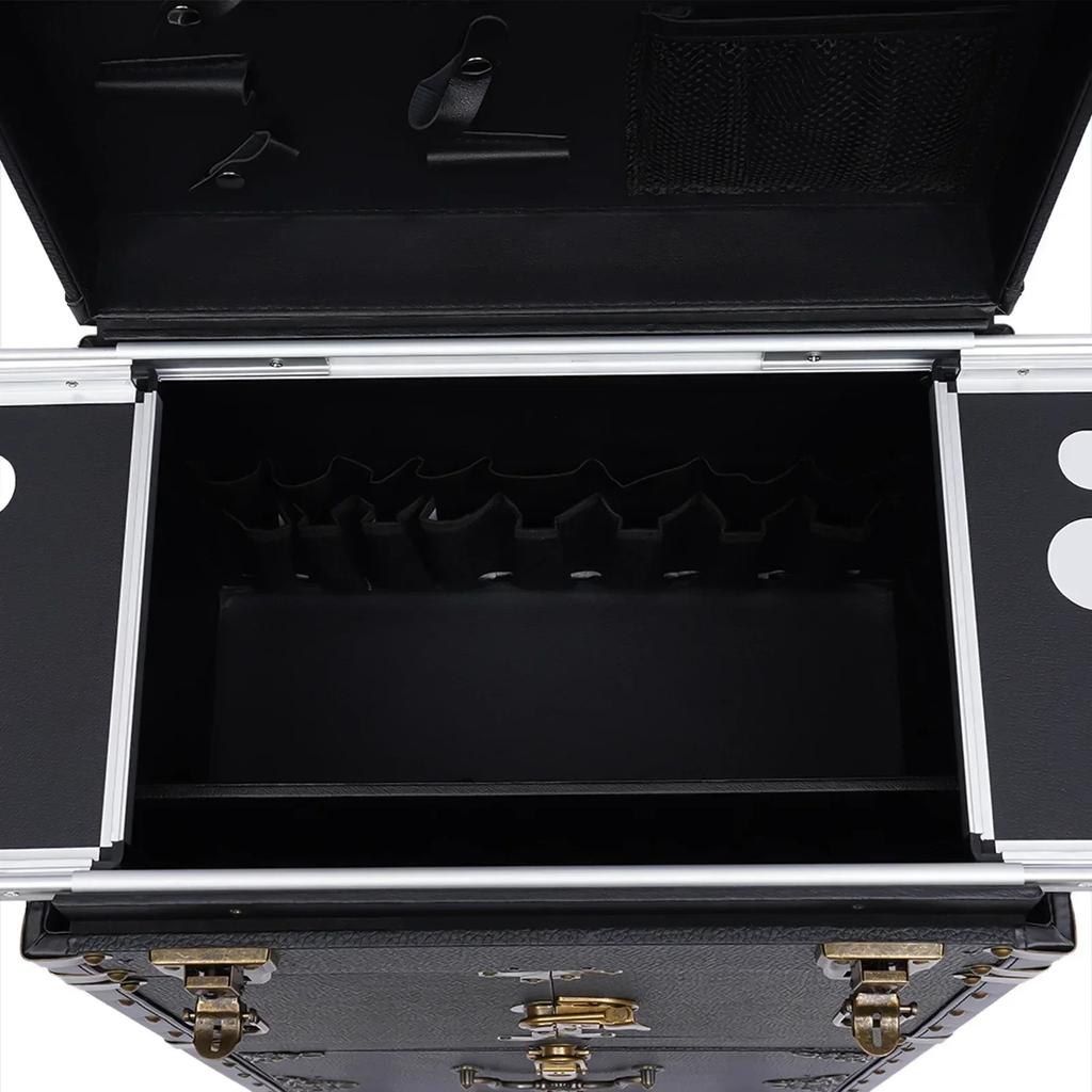 Promotion: Beauty Salon Trolley Rolling Storage Cabinet with Lockable Drawers and 4 Wheels