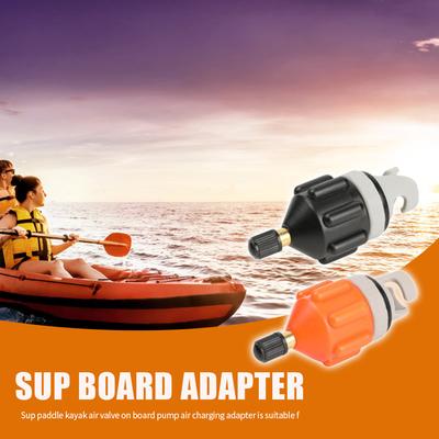 2pcs Inflatable Boat Dinghy Air Valve Adaptor Nylon Rowing Boat Air Valve Kayak Inflatable Pump Adapter for Paddle Board