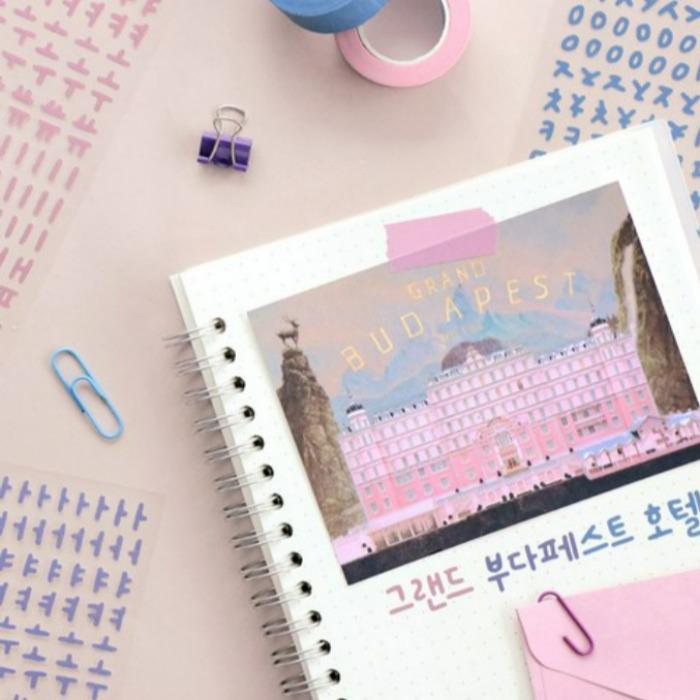 Korean Decorative Sticker Pack – Diary & Craft Cutting Stickers-10 Colors Sheets