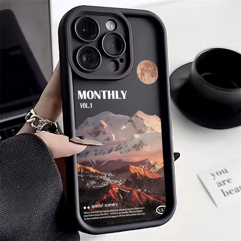 

Moonlit Mountain Road Art Phone Case for iPhone 17 16 15 14 13 12 11 Series Pro Max Plus Double Layer Protection iphone 17 Pro