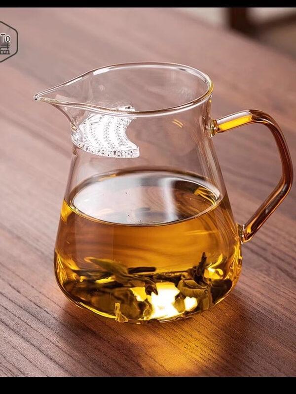 ZISIZ Heat-Resistant Glass Teapot with Integrated Filter