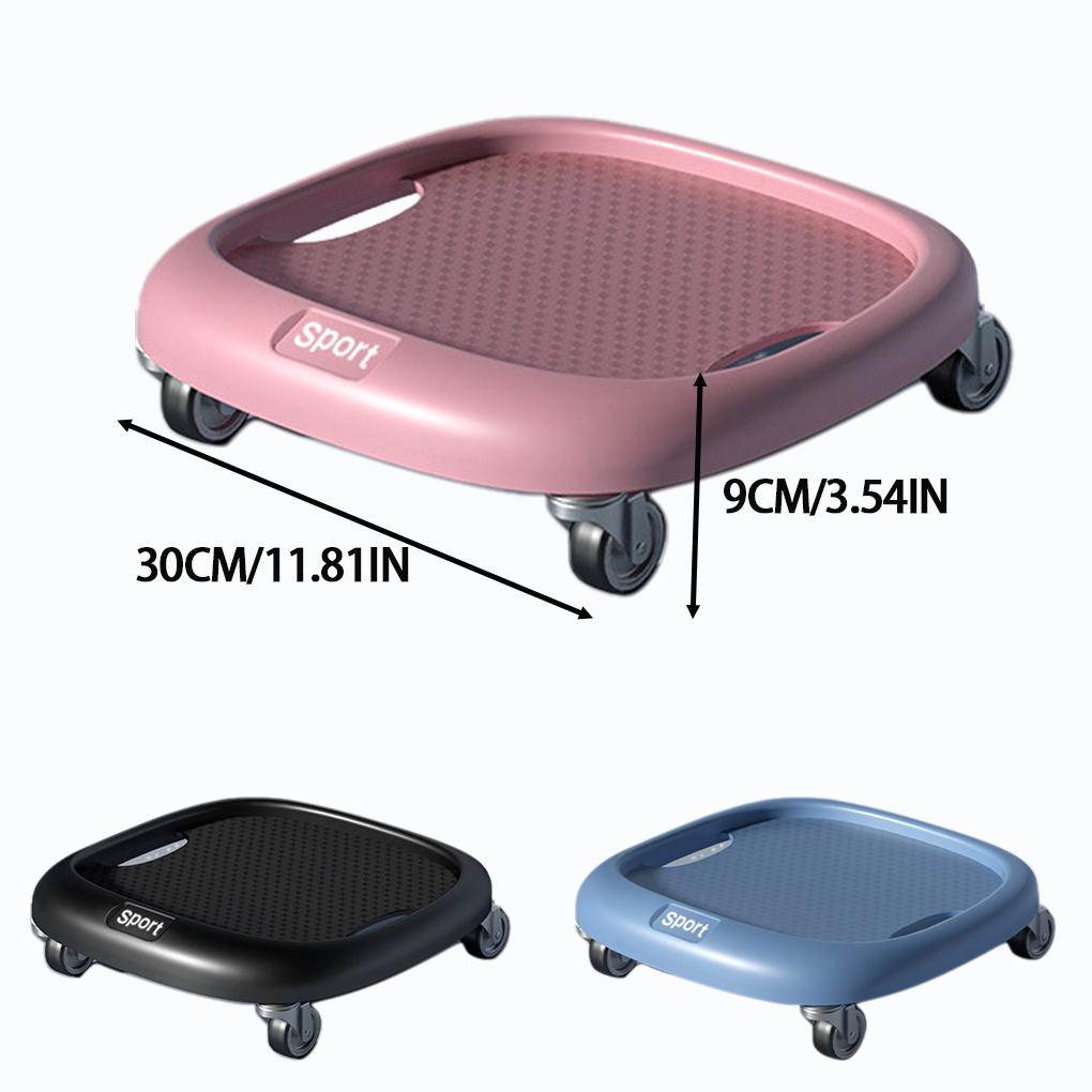 Abdominal muscle sliding disc silent universal abdominal wheel abdomen exercise fitness equipment boxed charm pink with pad