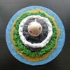 3D Printed Island Ornament Dinosaur Egg Island Figurine Statue Home Office Desktop Miniature Fantastic Island Model Decoration