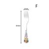 1/4Pcs Animal Cartoon Cute Fork Stainless Steel Children Spoon Fork Children Kids Cutlery Set Tableware Dinnerware Supplies Gift