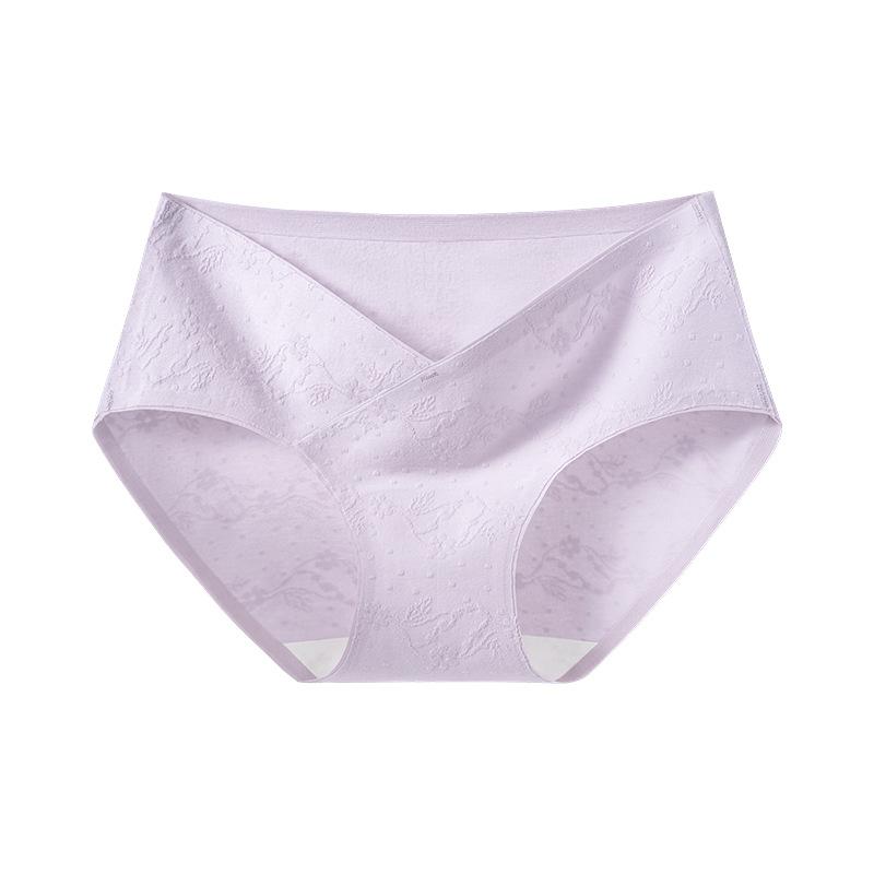 Damen Frühling und Herbst Baumwolle Jacquard Antibakterieller Schritt Schwangere Frauen Verlängerter Schritt Unterwäsche