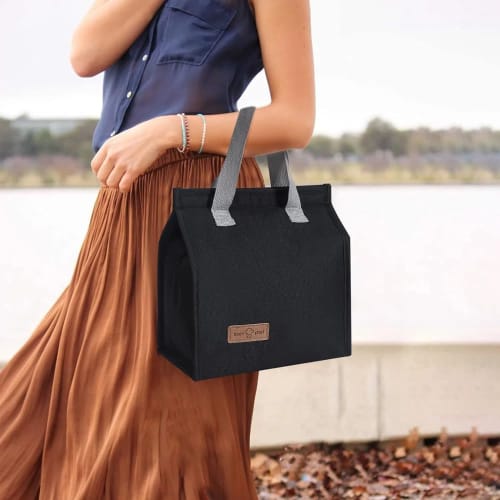 KALOLINNA Lunch Bag, Insulated Lunch Bag with Aluminum Foil Interior, Large Capacity, Waterproof, Lightweight, Portable Lunch Bag, Tote Bag for Lunch,