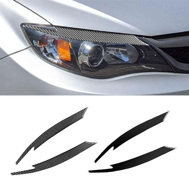For Subaru Impreza WRX 10th 2008 2009 2010 2011 Car Styling Exterior Front Headlight Eyebrow Trim Eyelid Sticker Cover