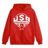 Hoodie - NPZ - Kids Basketball - Red - 7 To 14 Years - Kangaroo Pocket