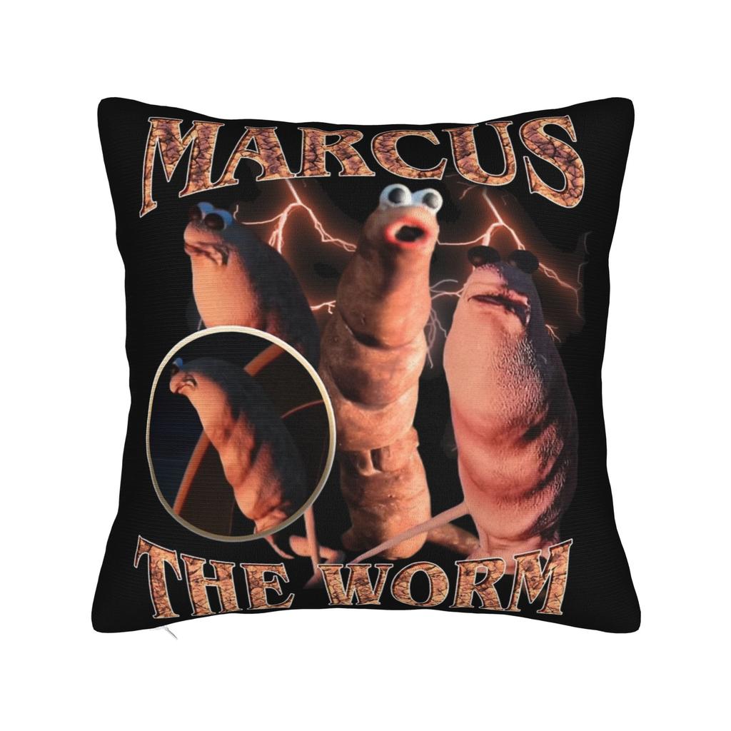 Quote Marcus The Worm Style Meme Pillowcase Doublesided Printing Polyester Cushion Cover Decor  Pillow Case Cover Home