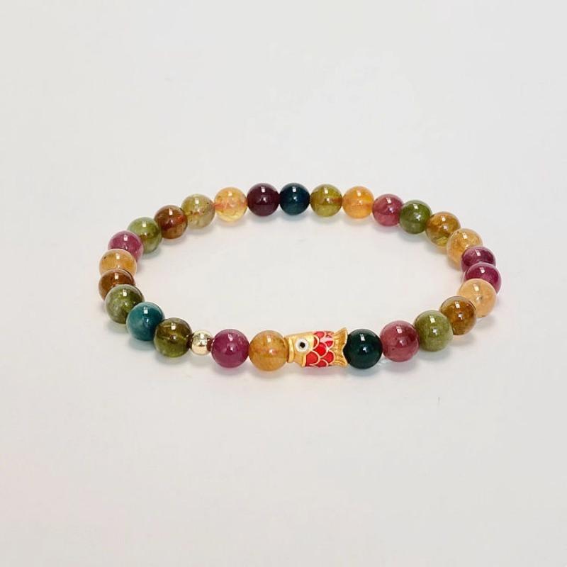 Lianlian Ruyi Bracelet Ins National Style Coloured Glaze Girlfriend Bracelet All-match High-end Antique Bracelet