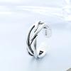 925 Sterling Silver Overlapping Women's Ring Luxury Designer Fine Jewelry Wedding Gift Female GaaBou Jewellery 4