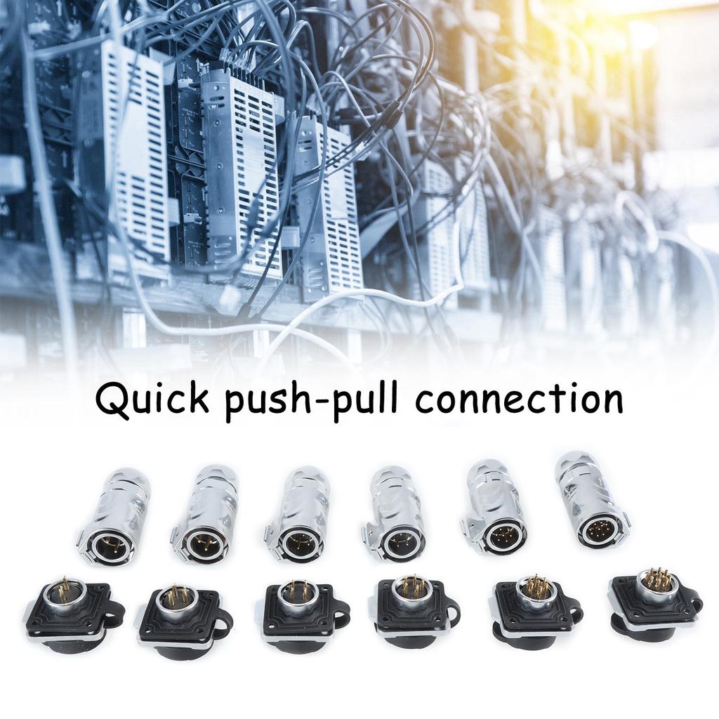 LP16 with LP13 Socket Fast Locking Aviation Connectors For Industrial LED Lights Multiple Functional Precise