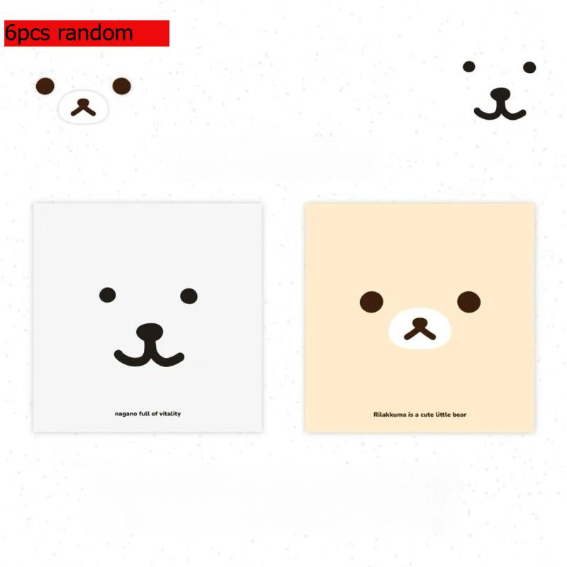 Gifts high looking creative cartoon bears sticky notes thickened paper non leakable lovely student supplies messages Kawai