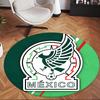 México (1) Round Office Rug Decorative Floor Rug for Office Bedroom Living Room and Home Space