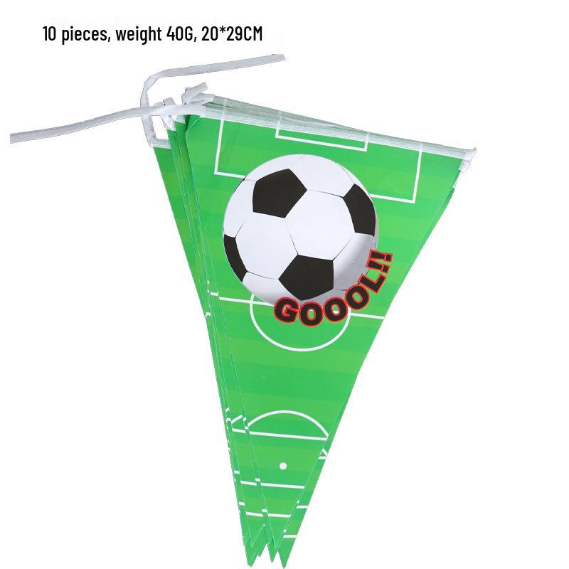 Football-Themed Birthday Party Decoration & Tableware Set