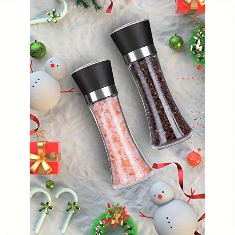 High End Manual Pepper Grinder Bottle, Portable Stainless Steel Spice Grinder, Suitable for Home Barbecue and Outdoor Cooking