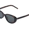 Saint Laurent Letter Detail Oval Sunglasses Women Sunglasses Brown 843069Y99562338