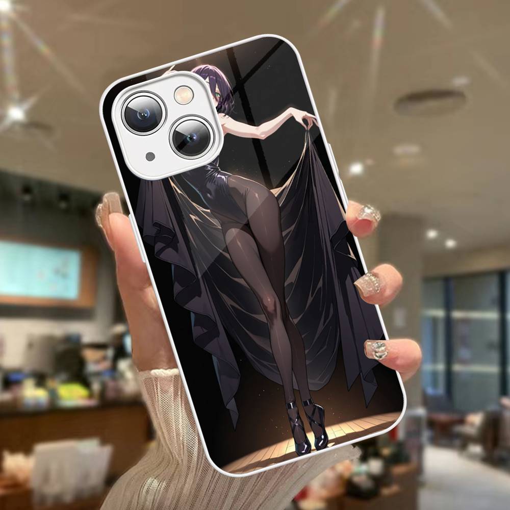 Chainsaw Man The Movie Arco di Reze Per iPhone 14 13 12 Mini 11 Pro XS Max X XR 14 Plus Copertura in Vetro Temperato