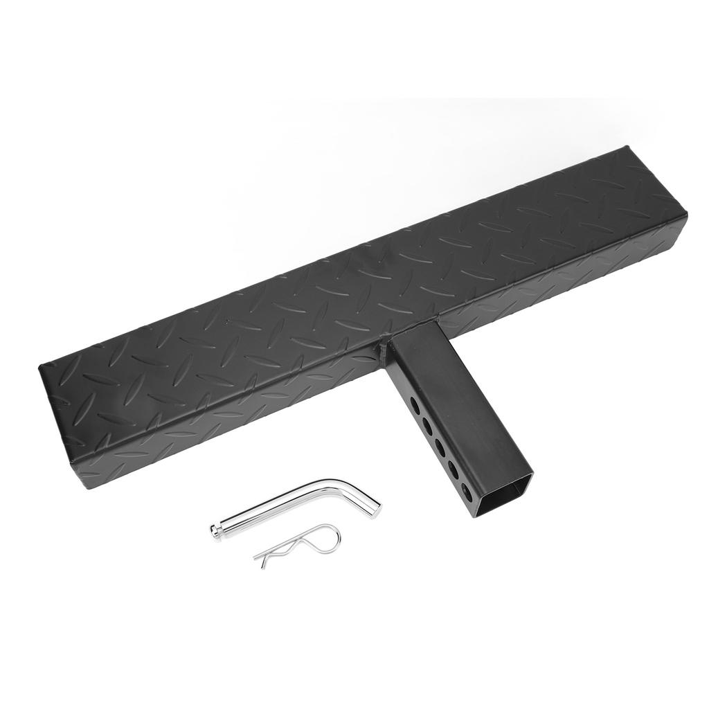 Dragkrok Bumper Guard 220LBS Lastkapacitet Slirfri Maximal Belastning Dragsteg för 2-tums Mottagare Svart