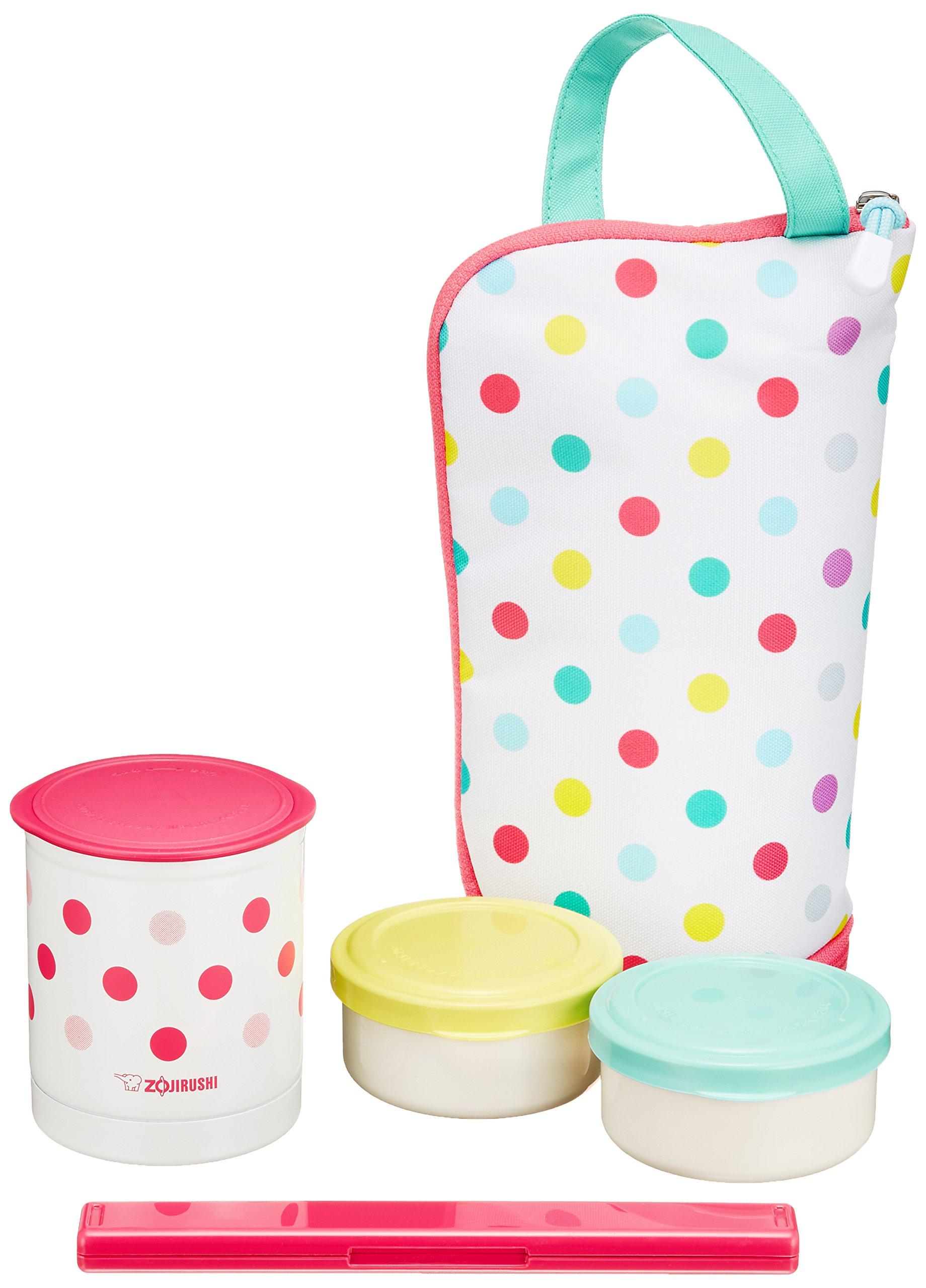 

Zojirushi Stainless Steel Food Jar, Insulated Bento Box with Chopsticks and Lunch Bag, Microwave Safe, 0.24L Rice Container, 0.19L Side Dish