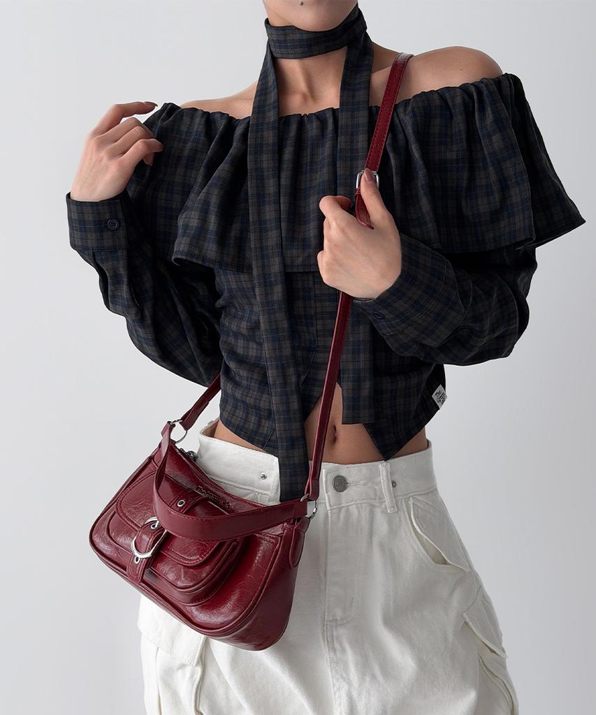 The Green Lab Pocket Shoulder Bag [Red]