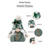 Soft Plush Christmas Ornament with Knitted Hat Sitting Position Design for Home Display Creating a Warm Holiday Atmosphere