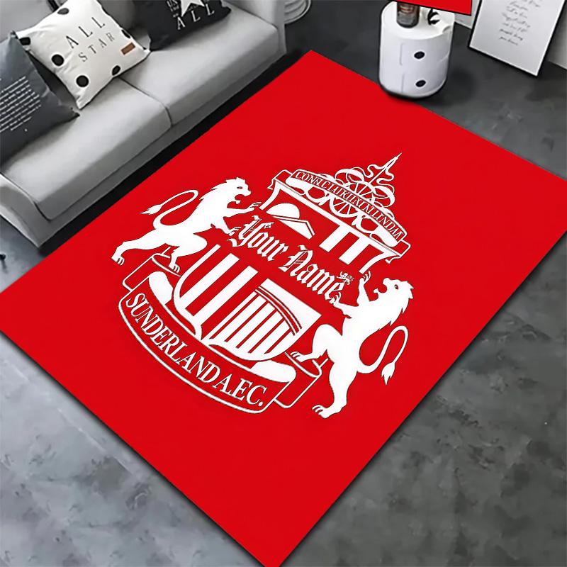 Sunderland futbolo klubo individualaus pavadinimo kilimas svetainei, miegamajam, namų sofos dekoravimui, vaikų žaidimų neslystanti grindų danga